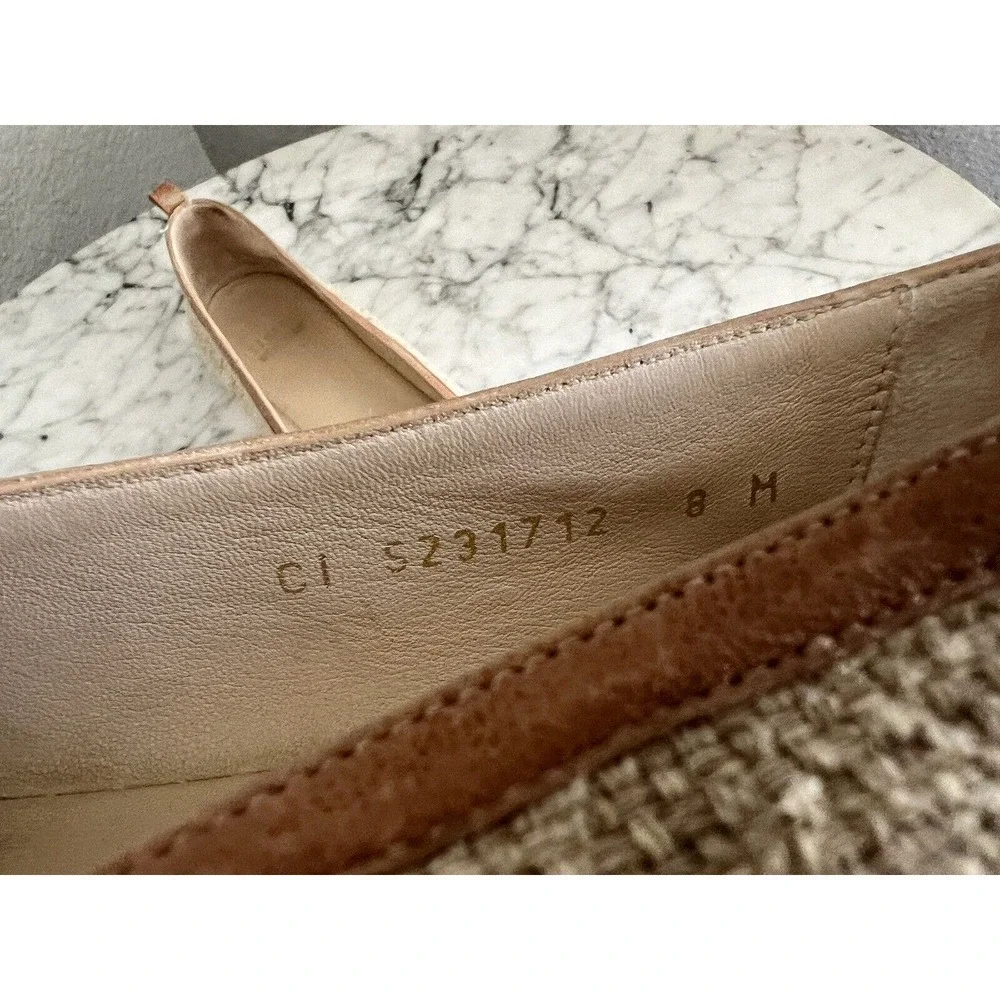 Stuart Weitzman Womens Espadrille Slip On Shoes Size 8 M Animal Print Jute